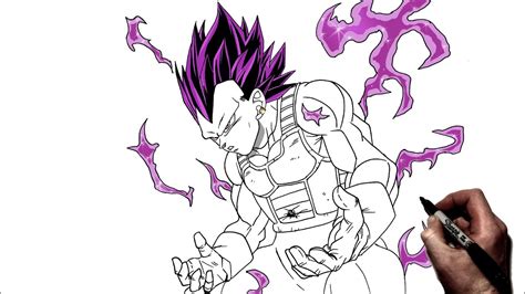 how to draw ultra ego vegeta.